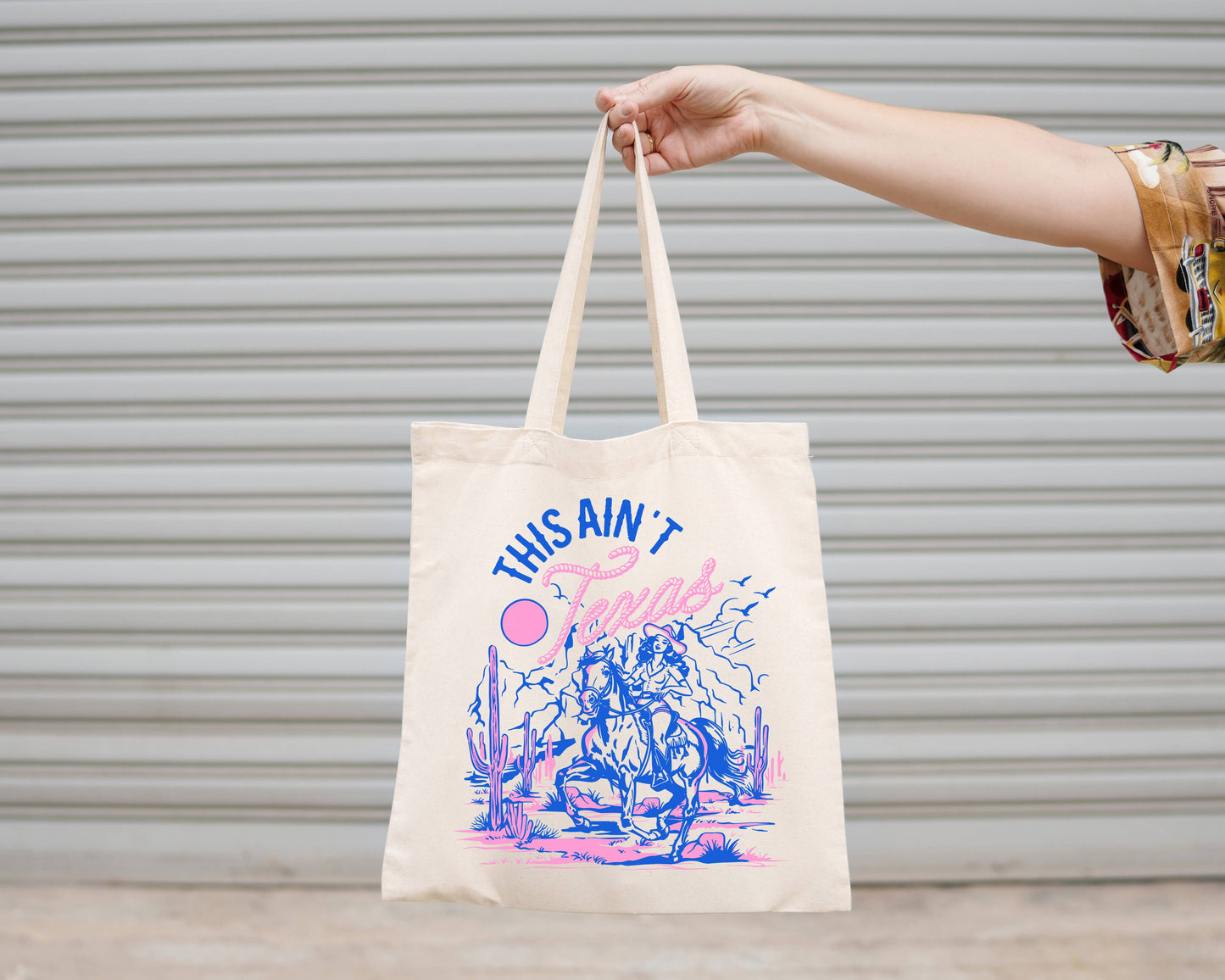 Canvas This Aint Texas Tote Bag