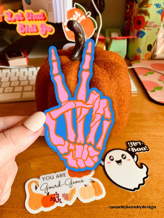 Spooky Peace Sticker