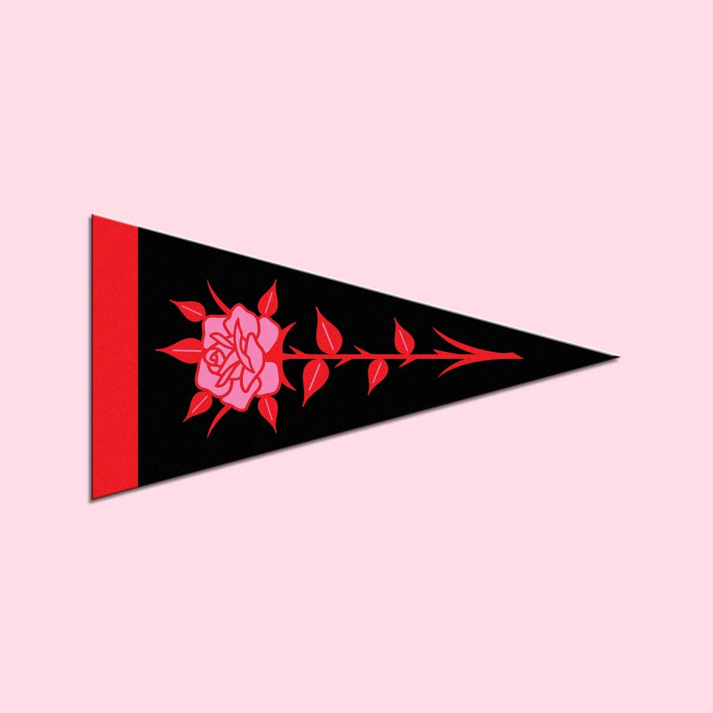 Rose Pennant Magnet