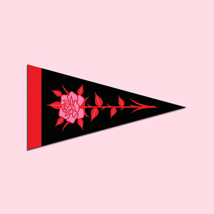Rose Pennant Magnet
