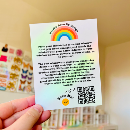 SUNCATCHER Retro Flower Power 4.5"