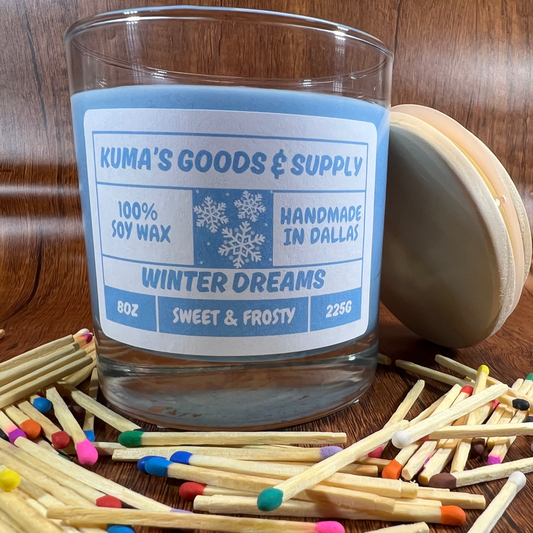 winter dreams 8oz soy candle