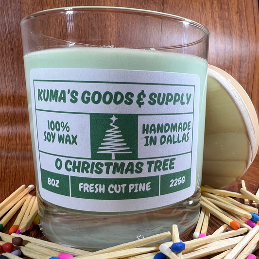 oh christmas tree 8oz soy candle