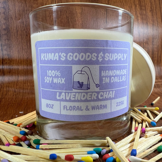 lavender chai 8oz candle