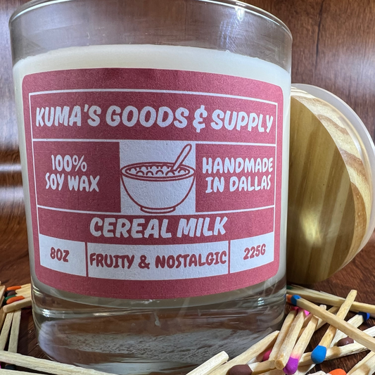 cereal milk 8oz candle