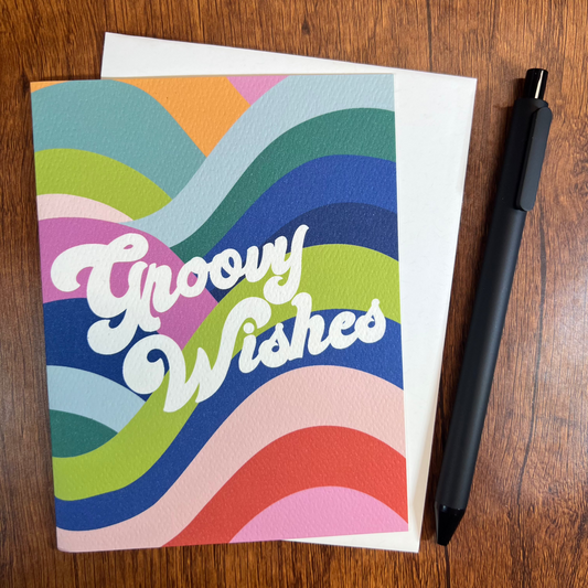Groovy Wishes Greeting Card