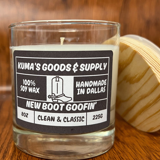new boot goofin' 8oz candle