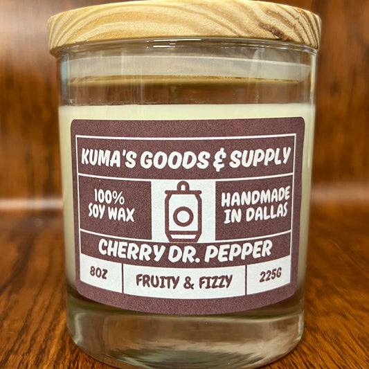 cherry dr. pepper 8oz candle